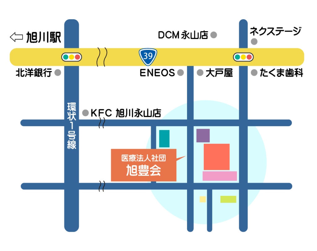 旭豊会の近郊マップ